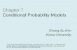 Chapter 7 Conditional Probability Models - Korea Universitymcl.korea.ac.kr/wp-content/uploads/2016/05/Chap-7-Conditional... · Chapter 7 Conditional Probability Models Chang-Su Kim