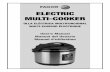 Fagor Electric Multi-Cooker - Fante'sfantes.net/manuals/fagor-electric-multi-cooker-user-manual.pdf · 2 ENGLISH Thank you for purchasing this state of the art Fagor Electric Multi-cooker!