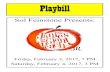 Playbill - Council Rock School District · PDF filePlaybill Sol Feinstone Presents: Friday, ... James and the Giant Peach, Jr. Words and Music by Benj Pasek & Justin Paul ... Papa