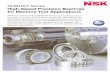 ROBUST Series - · PDF fileHigh-Speed Precision Bearings Design ... Ultra high-speed angular contact ball bearings • High-speed, ... Using for B/S TAC series Using for ROBUST series