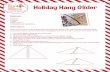 Holiday Hang Glider - The Elf on the Shelf · PDF fileHoliday Hang Glider Materials: Scissors Stapler Glue Pipe cleaners Fishing line or dental ﬂoss Instructions: Scout elves are