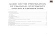 GUIDE ON THE PREPARATION OF FINANCIAL STATEMENTS FOR SOLE ... · PDF file1 guide on the preparation of financial statements for sole proprietors 1. introduction