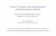 Texture Analysis and SegmentationAnalysis and Segmentation ...vision.mas.ecp.fr/Personnel/iasonas/slides/AMFM_math_UCLA.pdf · Texture Analysis and SegmentationAnalysis and Segmentation