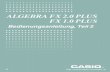 ALGEBRA FX 2.0 PLUS FX 1.0 PLUS - support.casio.comsupport.casio.com/storage/de/manual/pdf/DE/004/ALGEBRA_FX2.0PL… · 20010901 Statistische Schätz-, Test-und Analyseverfahren (STAT)