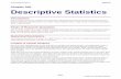 Chapter 200 Descriptive Statistics - · PDF fileChapter 200 Descriptive Statistics Introduction This procedure summarizes variables both statistically and graphically. ... A kurtosis