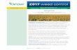 2017 Weed Control - Sorghum - iGrow · PDF filespecial marketing programs; ... Mix herbicides away from wells and water sources. Prevent back ... Milo-Pro (propazine)