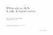 Physics 4A Lab Exercises - nebula2.deanza.edunebula2.deanza.edu/~newton/4A/4ALabs/Old4ALabManual.pdf · processes in a physics environment. The exercises are not all necessarily just