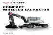COMPACT WHEELED EXCAVATOR - schaeff- · PDF fileThe TW75 excavator is both an ideal urban excavator and ... Bucket capacity 87 - 303 l Dig depth 3.5 ... Can be fitted with 2-wheel