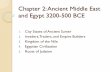 Chapter 2: Ancient Middle East and Egypt 3200-500 BCEtakfiknamati.tv/.../05/Ancient-Middle-East-and-Egypt-3200-500-BCE.pdf · Chapter 2: Ancient Middle East and Egypt 3200-500 BCE