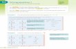 3.1 Solving equations 1 Key words - Pearson · PDF fileSolving equations 1 Solve equations with the unknown on one ... Solve real-life problems by forming and solving equations Key