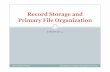 Record Storage and Primary File Organization · PDF fileCHAPTER 4 Record Storage and Primary File Organization Introduction to Database Management Systems 1 Sahaj Computer Solutions