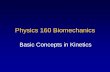 Physics 160 Biomechanics - University of Victoriajalexndr/160Lecture_kinetics.pdf · • Force is a vector. • Force is a push, pull, rub ... Quantity Symbol Metric Unit English