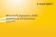 Microsoft Dynamics NAV Statement of Direction - Intergen · PDF fileMicrosoft Dynamics NAV Strategy ... Dynamics NAV Roadmap Dynamics NAV 2009 SP2 ... •Microsoft SharePoint integration
