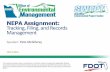 NEPA Assignment: Tracking, Filing, and Records · PDF fileNEPA Assignment: Tracking, Filing, and Records Management Purpose of Training 1. Data management and retention requirements