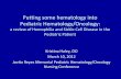 Putting some hematology into Pediatric Hematology/ · PDF filePutting some hematology into Pediatric Hematology/Oncology: ... Nursing Conference . ... the diagnosis •Hemophilia A