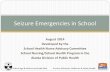 Seizure Emergencies in School - Alaska Department of ...dhss.alaska.gov/dph/wcfh/Documents/school/assets/Seizure... · Seizure Emergencies in School ... See sample Seizure Observation