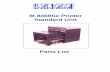 M-8460Se Printer Standard Unit - SATO America (STD... · Spare Parts List. Frame Assembly ... SATO M-8460Se Printer Parts List. ... SATO M-8460Se Printer Parts List. Check PCB Assembly.