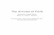 The Articles of Faith - · PDF fileThe Articles of Faith Words by: Joseph Smith Music by: ... the gift of the Holy Ghost. Holy Ghost Baptism Repentance Faith. We believe that a man