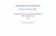 Probability and Statistics - Montefiore Institute ULgkvansteen/MATH0008-2/ac20112012/Class… · Probability versus statistics - recapitulation • Key points about probability 1.Rules