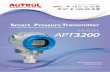 Smart Pressure Transmitter - · PDF fileSmart Pressure Transmitter for Gauge and Absolute Pressure Measurement MODEL APT3200 ... pressure calibration and output, automatic compensation
