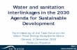 Water and sanitation interlinkages in the 2030 Agenda for ... · PDF fileWater and sanitation interlinkages in the 2030 ... Water Supply and Sanitation ... Water and sanitation interlinkages