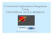 A Universal Approach to Integration Using UNIVERSAL DATA ...proceedings.ndia.org/3AF6/Len_Silverston.pdf · A Universal Approach to Integration Using UNIVERSAL DATA MODELS. ... use