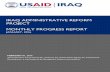 IRAQ ADMINISTRATIVE REFORM PROJECT MONTHLY PROGRESS REPORTpdf.usaid.gov/pdf_docs/PA00M6W9.pdf · MONTHLY PROGRESS REPORT- January 2016 2