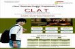 Common Law Admission Test - clpd.resonance.ac.inclpd.resonance.ac.in/latest/CLAT_info_page_Leaf_09.05.pdf · There are around 1600 seats available in these Universities. ... w Gujarat