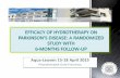 Aqua-Leuven 15-18 April 2015 - Halliwick-Therapy. Gotti (2015) Parkinson's... · Aqua-Leuven 15-18 April 2015 Physiotherapist Gotti Francesco . ... Stage 2-3 of H&Y scale Idiopathic
