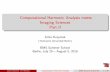 Computational Harmonic Analysis meets Imaging Sciences · PDF fileComputational Harmonic Analysis meets Imaging Sciences ... Computational Harmonic Analysis BMS Summer School’16