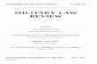 MILITARY LAW REVIEW - Home | Library of Congress · PDF fileThe Military Law Review is designed to provide a ... the text and follow the manner of citation in the Harvard Blue Book.