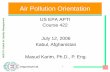 Air Pollution Orientation - Engconsult Ltd. · PDF fileAir Pollution Orientation ... factors affecting pollutant dispersion. ... Selection of Model Selection of an air quality model