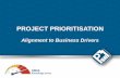 PROJECT PRIORITISATION - c.ymcdn.comc.ymcdn.com/sites/ · PDF filePROJECT PRIORITISATION APPROACH 2 ... 4 6 6 5 4 3 2 1 0 ... • The project costs for the 2012 prioritised projects
