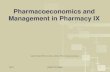 Pharmacoeconomics and Management in Pharmacy IXstsimonpharmacy.com/docs/Pharmacoeconomics and Management...J. Vella [PH 3340] Bibliography and Acknowledgements • Deshpande PR, PharmD,