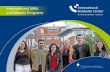 International MBA and Master Programs - Graduate … MBA and Master Programs. ... “International Marketing“ in Valencia, “Management in Transitional Economies and Emerging Markets”