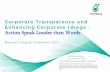 Corporate Transparency and Enhancing Corporate Image ... of Petronas second quarter mid- year 2017 group financial performance at Tower 1, Petronas Twin Towers, Kuala Lumpur City Centre
