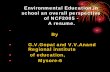 Environmental Education in school an overall perspective ...wgbis.ces.iisc.ernet.in/energy/lake2006/programme/programme... · Environmental Education in school an overall ... •