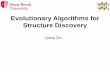 Evolutionary Algorithms for Structure Discovery Theory ... Structural Diversity is essential to explore the complex landscape! ... can we predict them automatically?