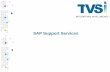 SAP Support Services - TVSi Support Services - Overview.pdf · Basis Support Basis Security Services Solution Manager Capabilities ... SAP Support Services ( Level 3 & 4) •Train