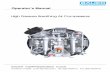 Operator’s Manual - · PDF fileOperator’s Manual i ... 13 3.1. INSTALLATION OF THE COMPRESSOR UNIT ... the system from mains supply prior to carrying out any work on compressor