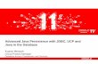 Advanced Java Persistence with JDBC, UCP and Java in · PDF fileAdvanced Java Persistence with JDBC, UCP and ... • Web Session based Affinity to RAC instance ... •Authentication: