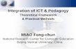 Integration of ICT & Pedagogy - UNESCO · PDF fileIntegration of ICT & Pedagogy ... Lesson plan. NRCCE Expository-based Learning AtAttentiontention ... CAI Resources-Based Learning