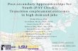 Post-secondary Apprenticeships for Youth (PAY Check ... · PDF filePost-secondary Apprenticeships for Youth (PAY Check): ... APSE CONFERENCE. PORTLAND, OREGON . ... Patient Access