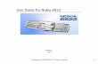 User Guide for Nokia 6822 - Nokia | Networks & Technologies · PDF fileThe information contained in this user guide was written for the Nokia 6822 product. Nokia ... GSM Release 99