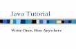 Java Tutorial - University of Pittsburgh School of … .java file Name of the object must match the class/object name The three principles of OOP Encapsulation ...