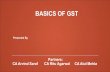 BASICS OF GST - wirc-icai.org Features 9. Goods Vs Service ± Dilemma ± NO MORE!! 10. Overall Reduction in Prices 11. Common National Market 12. Self regulatory System 13. Simplified