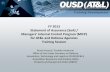 FY 2013 Statement of Assurance (SoA) / Managers’ … Presentation... · FY 2013 Statement of Assurance (SoA) / Managers’ Internal Control Program (MICP) for AT&L and Defense Agencies