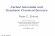 Carbon Nanotube and Graphene Chemical Sensorsnanotube.msu.edu/nt06/presentations/NT06-Eklund.pdf · Carbon Nanotube and Graphene Chemical Sensors ... CH 3 0H Linear => Physisorption