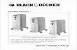 Oil Filled Radiator - BLACK+DECKERservice.blackanddecker.ae/PDMSDocuments/EU/.../or07b_or09b_or11… · • Always route the cord carefully so it does not create a tripping hazard.