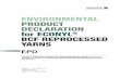 ENVIRONMENTAL PRODUCT DECLARATION for ECONYL BCF ... · PDF fileENVIRONMENTAL PRODUCT DECLARATION for ECONYL® BCF REPROCESSED YARNS Revision 1, 10. April 2017 Certification No.: